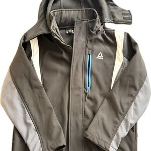 Reebok Black and Gray Athletic Jacket